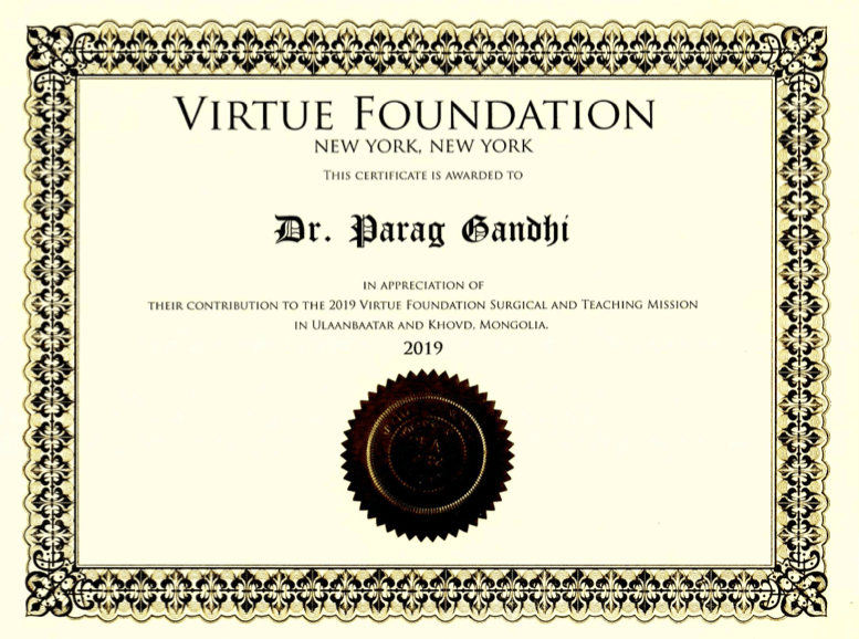 Virtue Foundation Dr Gandhi